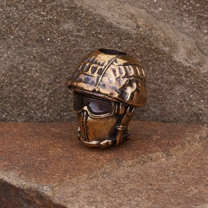 Бусина MR BLADE БОЕЦ ЛАТУНЬ mb125