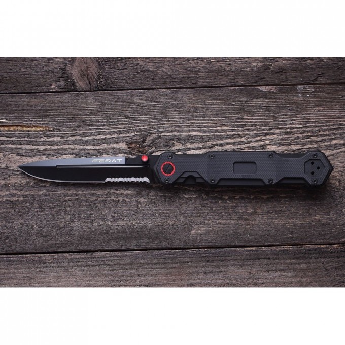 Нож MR BLADE Ferat Black Serrated Нож MR BLADE Ferat Black Serrated