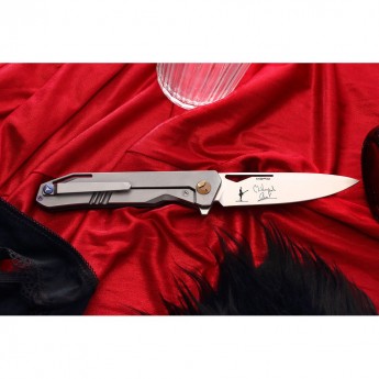 Нож MR BLADE KEEPER NO SHNUR NO PARTY, METALLIC