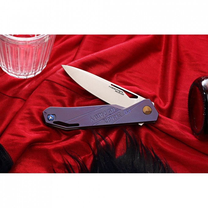 Нож MR BLADE KEEPER NO SHNUR NO PARTY, PURPLE Keeper Purple